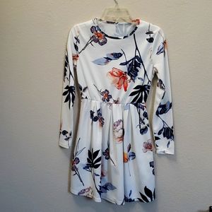 Long sleeve mini dress